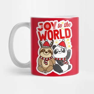 Sloth Panda - Joy to the World Mug